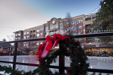 3rd Annual Christmas Tree Lighting at the Streets of Southglenn. Denver, Colorado.のeditorial素材