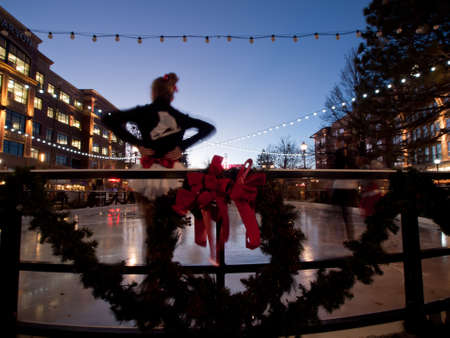 3rd Annual Christmas Tree Lighting at the Streets of Southglenn. Denver, Colorado.のeditorial素材