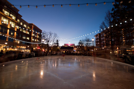 3rd Annual Christmas Tree Lighting at the Streets of Southglenn. Denver, Colorado.のeditorial素材
