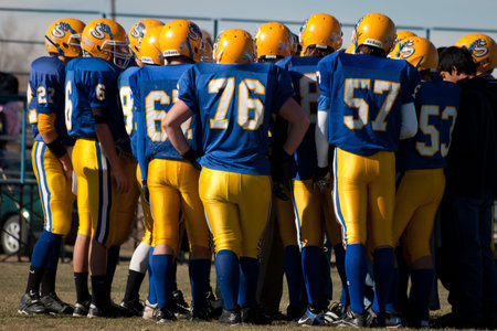 High school football game Simla vs. Elbert at Simla, Colorado.