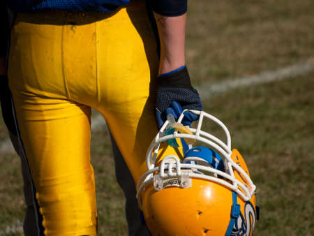 High school football game Simla vs. Elbert at Simla, Colorado.のeditorial素材