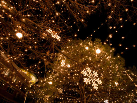 3rd Annual Christmas Tree Lighting at the Streets of Southglenn. Denver, Colorado.の写真素材