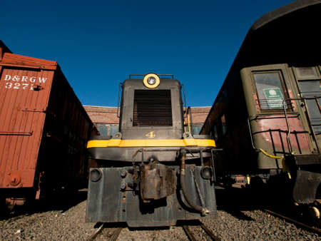 This General Electric Switcher was used to move rolling stock and locomotives.のeditorial素材