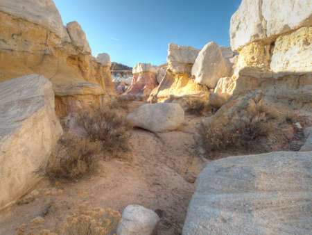 Paint Mines Interpretive Park near of the town of Calhan, Colorado.の写真素材