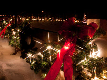 Trail of Lights at Denver Botanical Gardens at Chatfield.の写真素材