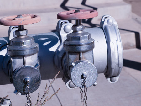 Fire hydrant in urban area.
