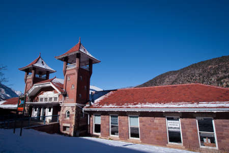Historic depot of Glenwood Springs, Colorado.のeditorial素材