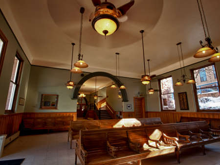 Historic depot of Glenwood Springs, Colorado.のeditorial素材