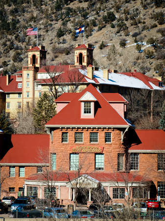 View of the Hot Springs over Colorado River.のeditorial素材