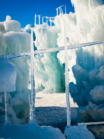 Ice Castles of Siverthorne, Colorado.のeditorial素材