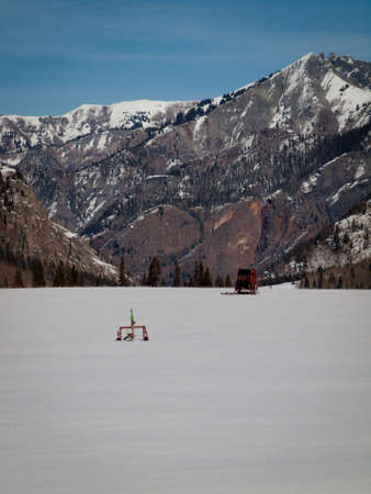 Winter in San Juan Mointains, Colorado.の写真素材
