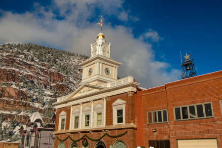 Walsh library in Ouray, Colorado.のeditorial素材