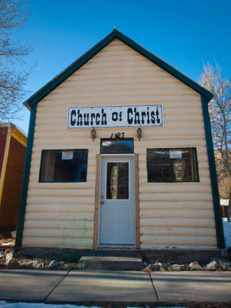 A view of town Silverton in winter.のeditorial素材