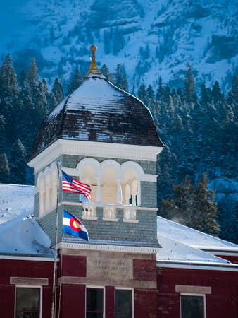 Ouray County Court House in Ouray, Colorado.のeditorial素材