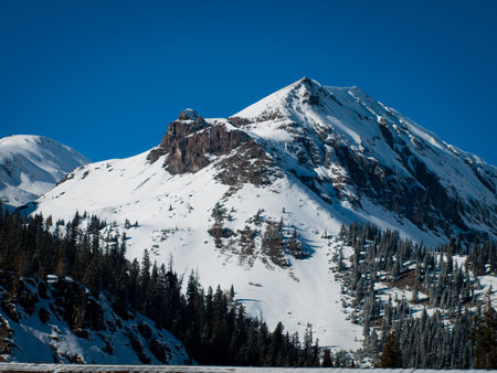 A view of the mountains near Ouray, Colorado.
