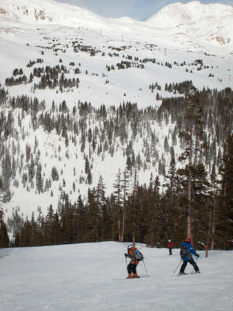Skiing at Loveland Basin, Colorado.のeditorial素材