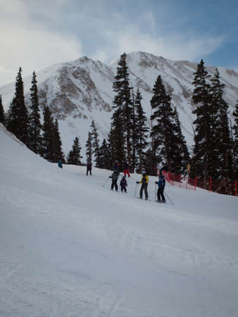 Winter peaks of LOveland Basin, Colorado.のeditorial素材