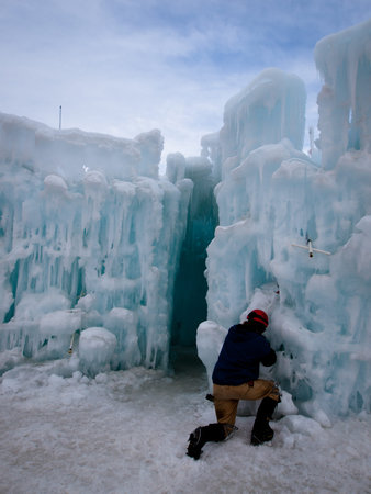 Ice Castles of Silverthorne, Colorado.のeditorial素材
