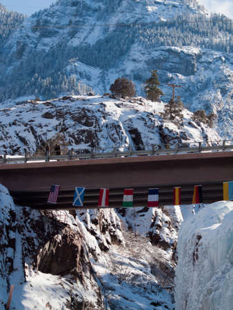 Annual Ice Festival in Ouray, Colorado.のeditorial素材