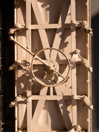 Battleship of US Navy at the museum in Mobile, AL.のeditorial素材