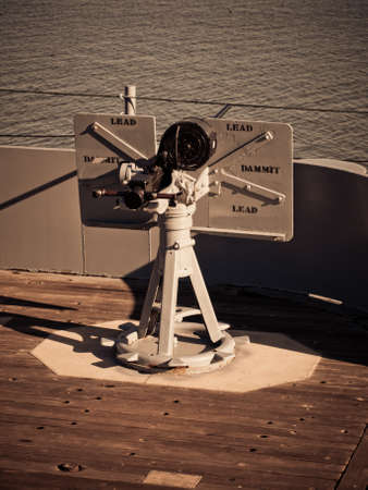 Battleship of US Navy at the museum in Mobile, AL.のeditorial素材
