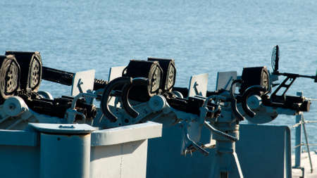 Battleship of US Navy at the museum in Mobile, AL.のeditorial素材