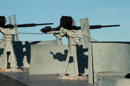 Battleship of US Navy at the museum in Mobile, AL.のeditorial素材