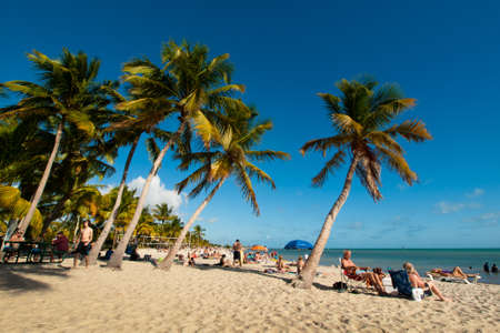 Smathers Beach on Key West, Florida.のeditorial素材