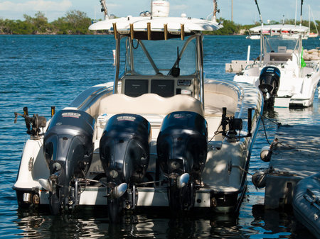 Fishing boat at Stock Island, Florida.