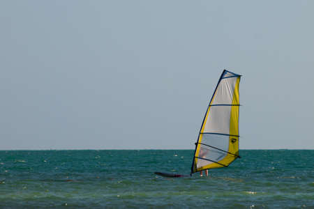 Board sailing near Key West, Florida.のeditorial素材