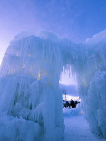 Ice Castles of Silverthorne, Colorado.の写真素材