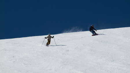 Skiing at Loveland Basin, Colorado.のeditorial素材