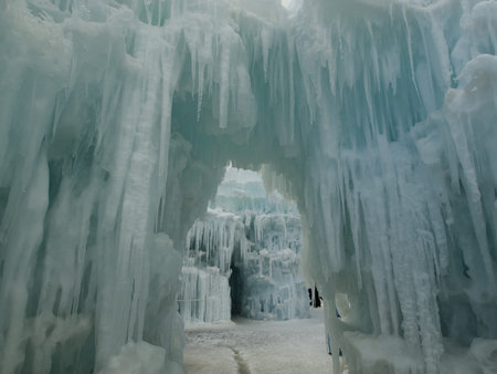 Ice Castles of Silverthorne, Colorado.