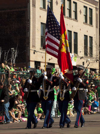 2012 St Patrick's Day Parade on Blake Street in Denver, Colorado.のeditorial素材