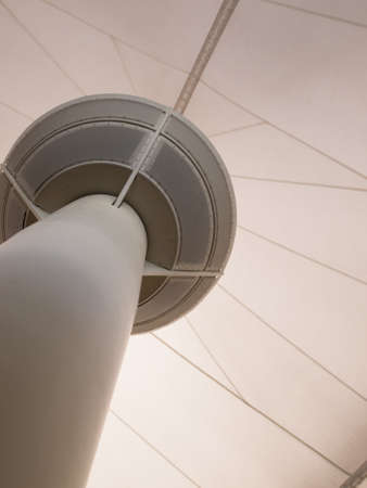 Modern architecture at the Denver International Airport, Colorado.の写真素材