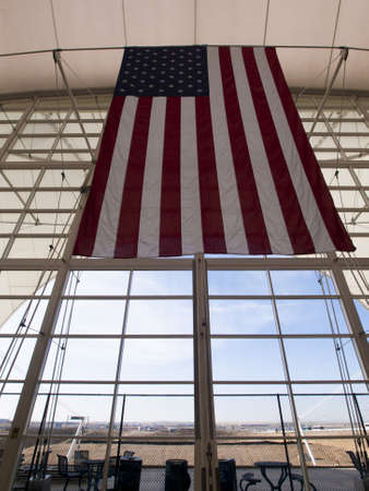 Modern architecture at the Denver International Airport, Colorado.のeditorial素材