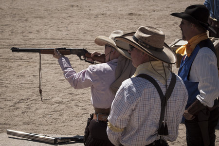 Cowboy Action Shooting Club. The firearms used are based on those which existed in the 19th century...