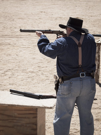 Cowboy Action Shooting Club. The firearms used are based on those which existed in the 19th century...