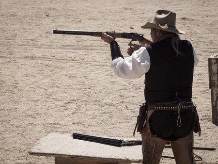 Cowboy Action Shooting Club. The firearms used are based on those which existed in the 19th century...