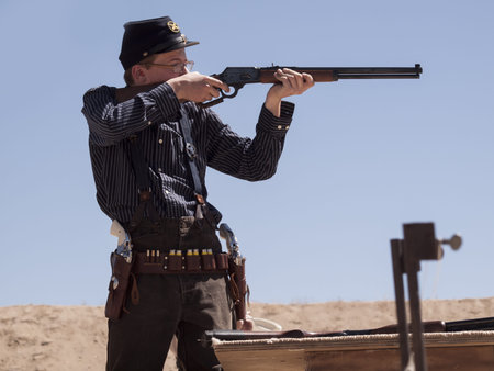 Cowboy Action Shooting Club. The firearms used are based on those which existed in the 19th century...