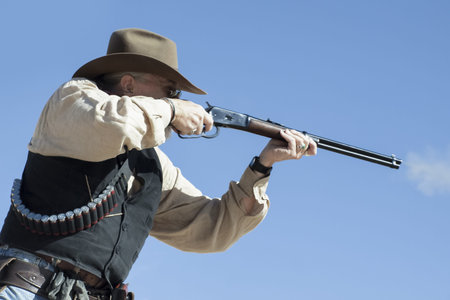 Cowboy Action Shooting Club. The firearms used are based on those which existed in the 19th century...