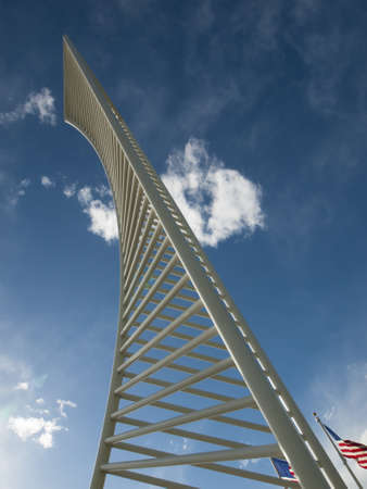 The Denver Tech Center is symbolized by the DTC Identity Monument, which meant to resemble the framework of a skyscraper.のeditorial素材