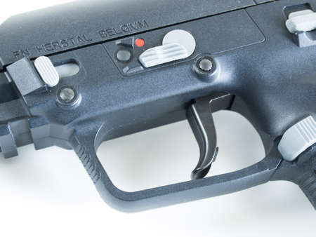 FN Five-seveN is lightweight polymer-based weapon with a large magazine capacity, ambidextrous controls, low recoil, and the ability to penetrate soft body armor when using certain cartridge types.のeditorial素材