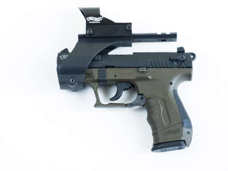 Walther P22 is a semi-automatic pistol manufactured by Carl Walther GmbH Sportwaffen.のeditorial素材