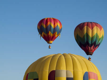 2012 Erie Town Fair and Balloon Festival. The balloon event is part of a day long street fair in the town of Erie.の写真素材