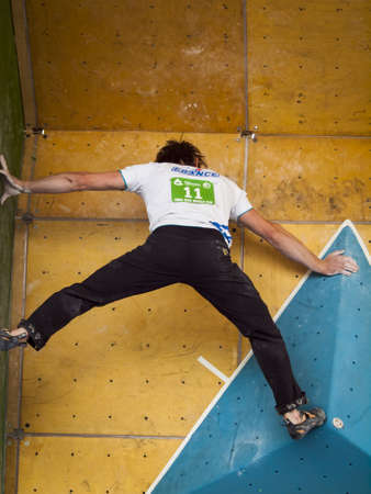 Bouldering event  at 2012 Summer Teva Mountain Games. Vail, Colorado.のeditorial素材