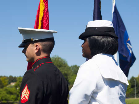 Memorial Day weekend at Fort Logan National Cemetery.のeditorial素材
