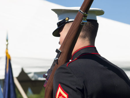 Memorial Day weekend at Fort Logan National Cemetery.のeditorial素材