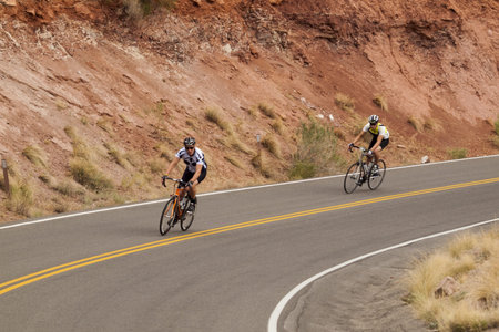Biking in Colorado National Monument, Colorado.