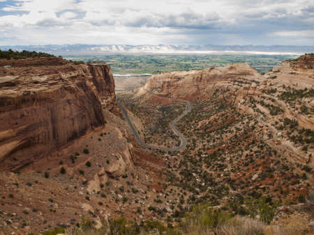 Colorado National Monument is a part of the National Park Service near the city of Grand Junction, Colorado.の写真素材